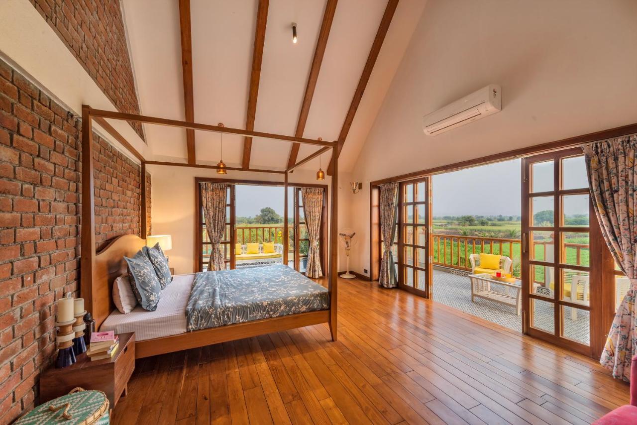 Saffronstays Happy Fields, Pune - Luxury Farmstay With Farm To Table Food Dış mekan fotoğraf